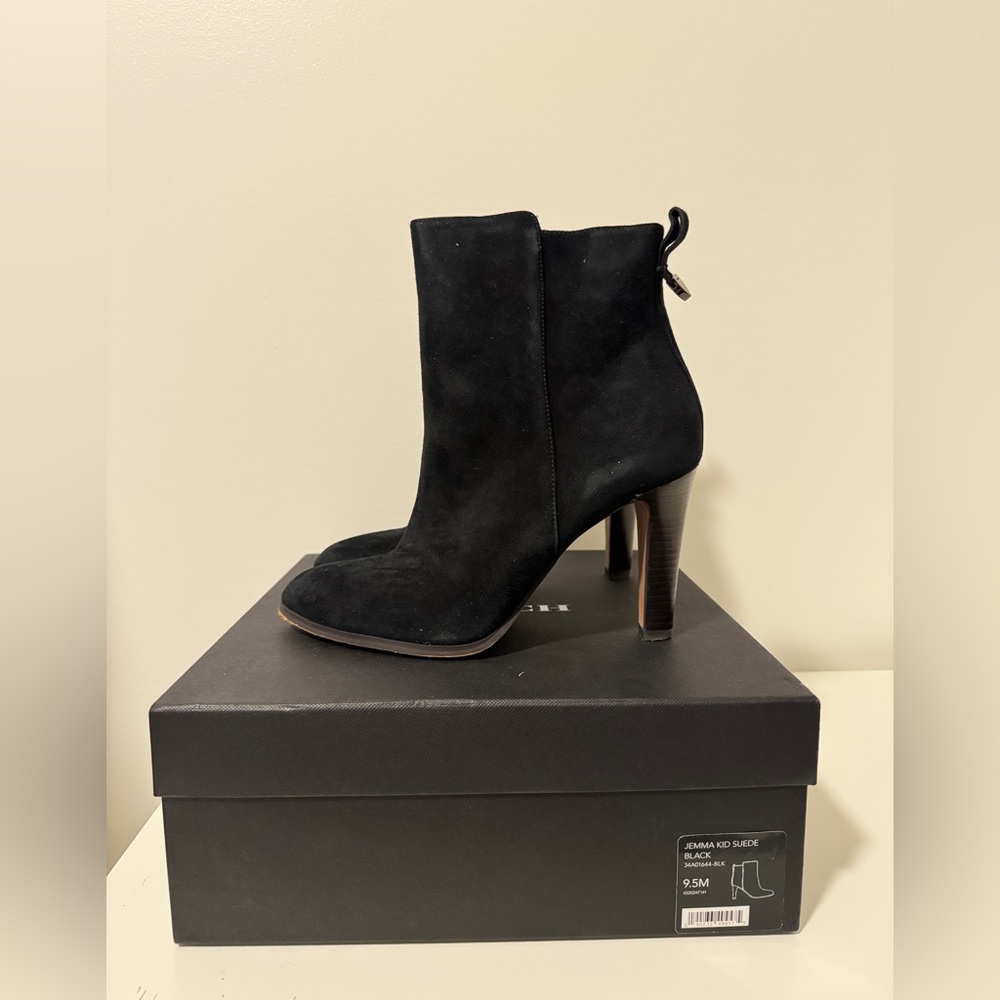 Coach Jemma Kid Suede Black Boots